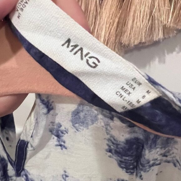 Mango Tie-Dye Print Open Back Dress | Size M - Picture 8 of 9